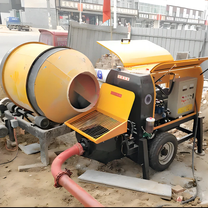 Kleiner Diesel-Betonpumpenmischer