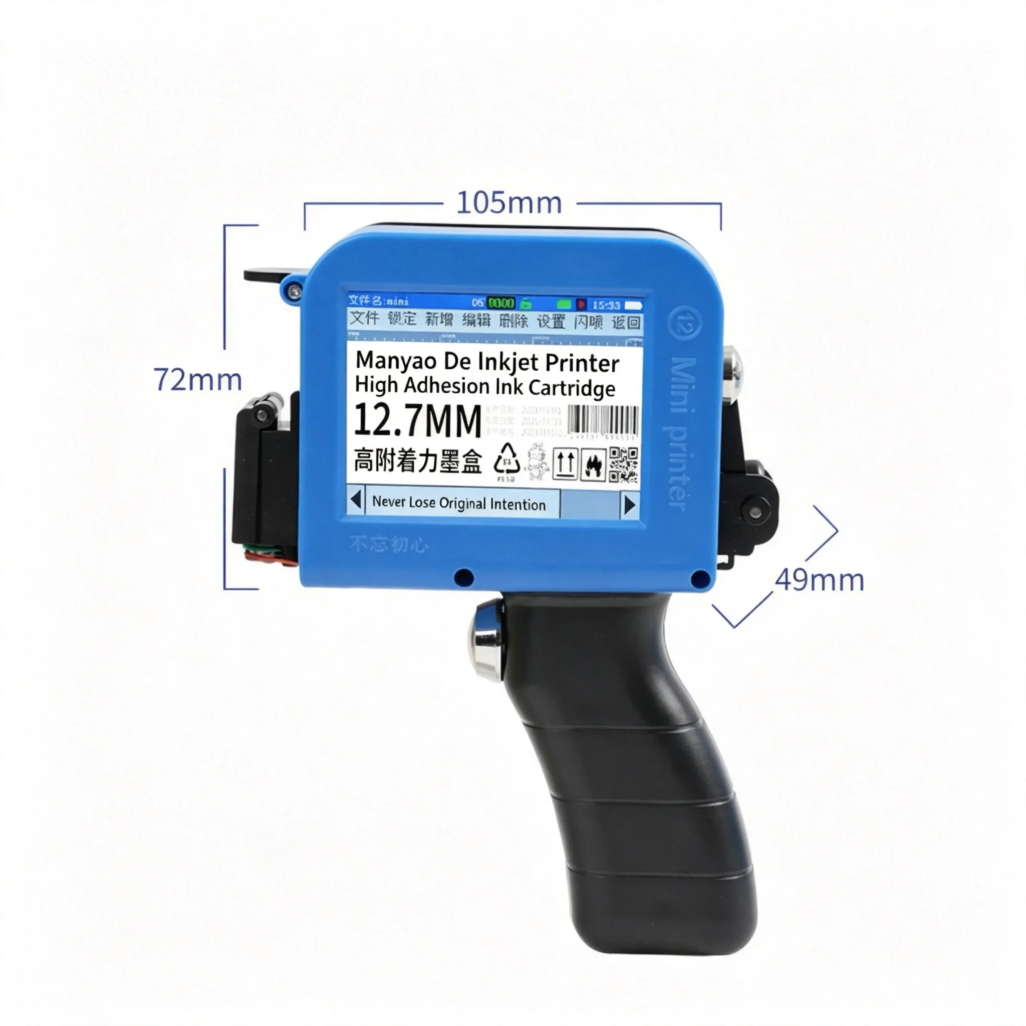 Mini High-Definition Handheld Automatic Date Coding Machine Intelligent Price QR Code Labeling for Bottle Caps Food Packaging Ba