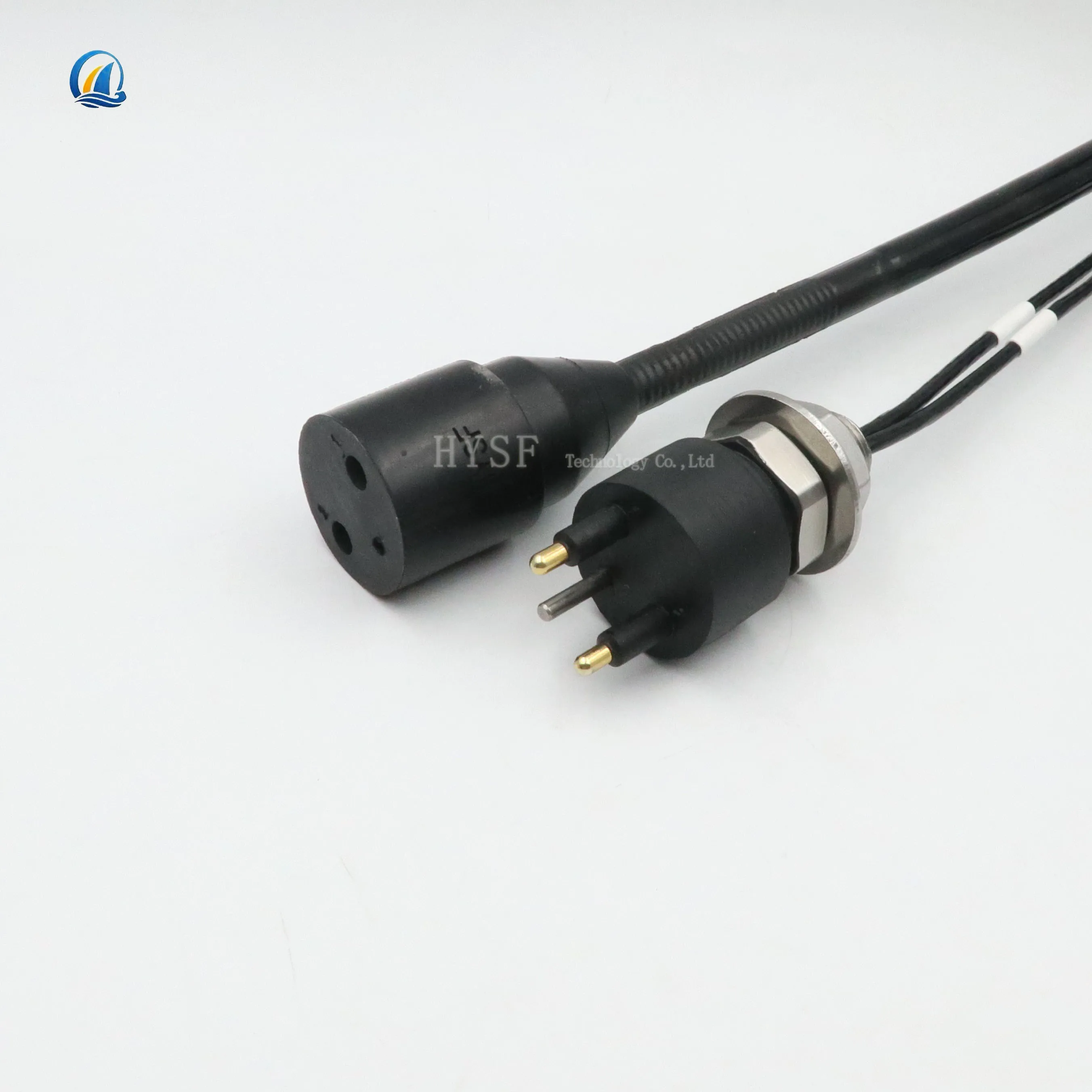 2-4 core 30A deep water connector wet pluggable waterproof cable male female pair plug subconn connectors