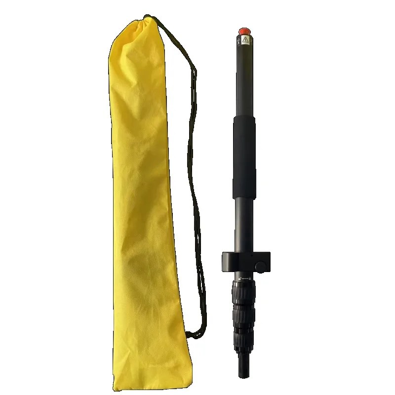 High quality 180 cm portable telescopic centering rod GNSS GPS measuring centering rod with compass horizontal bubble