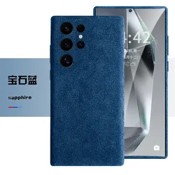 Luxurious suede for Samsung S25 Ultra Case Alcantara Material anti-fall magnetic protective cover for S24 Ultra Case