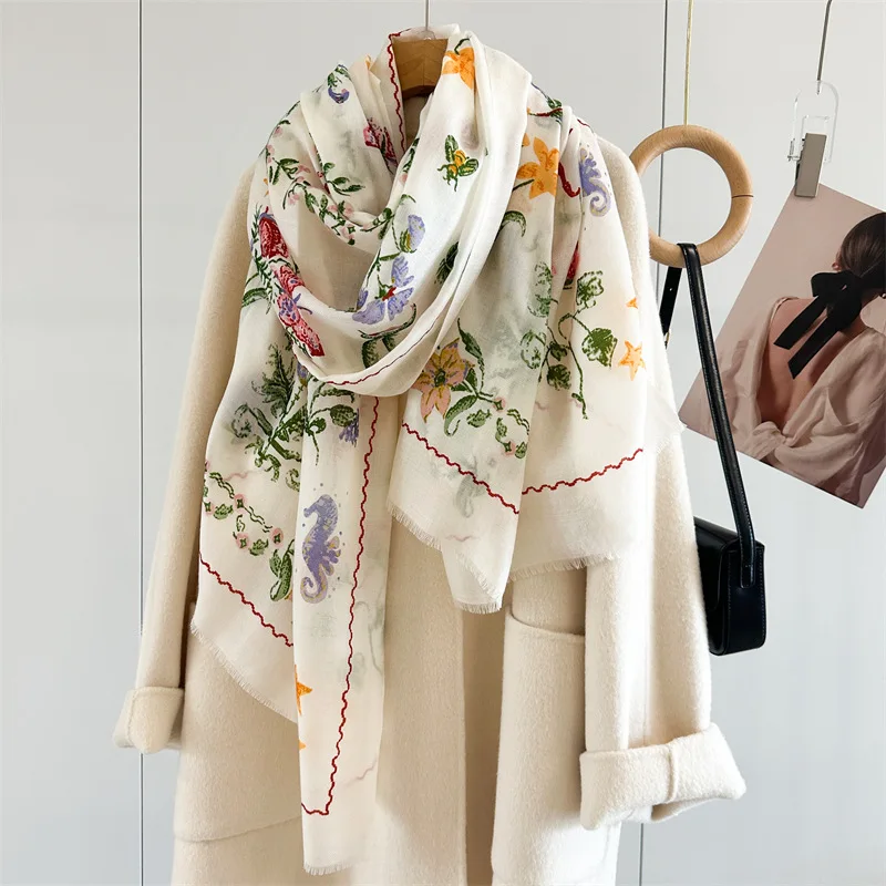 

Lightweight 100% Cashmere Scarf Wraps Shawl for Women Winter Elegant Scarves