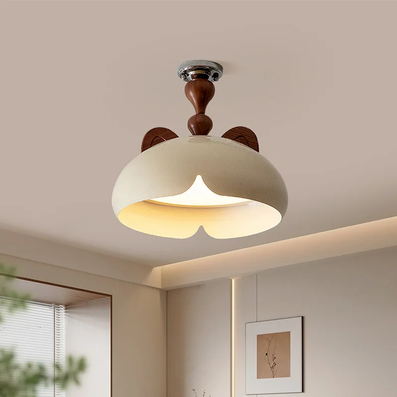 Slaapkamer plafondlamp moderne crème wind studie middeleeuws