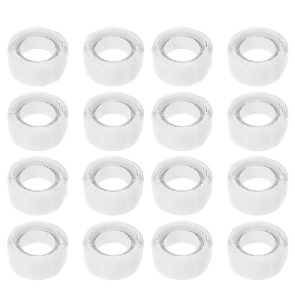 

18 Rolls Balloon Glue Self-adhesive Clear Labels Balloons Round Dot Stickers Small Sticky Circle Tape Transparent
