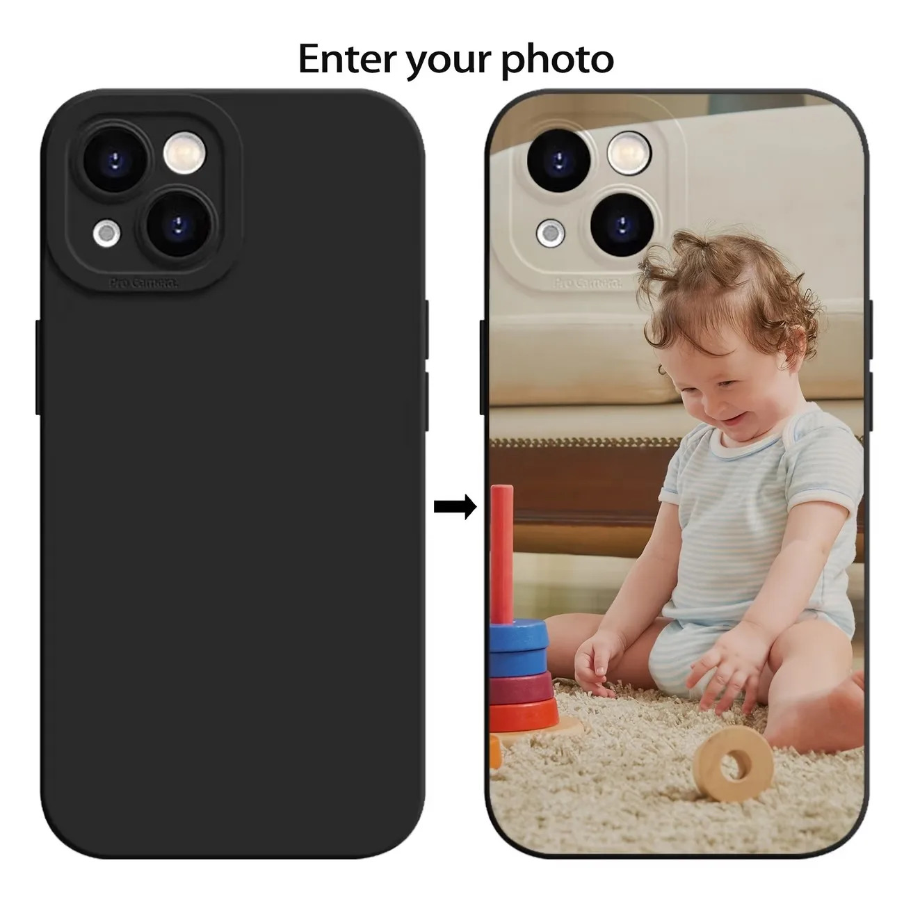 DIY Personalized Custom Case For iPhone 17 16 15 14 13 12 11 Pro Xs Max Mini X XR 6 6S 7 8 Plus 17e 16e Silicone Soft Back Cover view 4