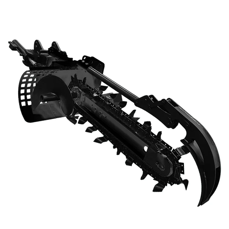 Hot Sale Farm Hydraulic Trencher with Chain Saw Ditching Trenching Machine Excavator Trencher