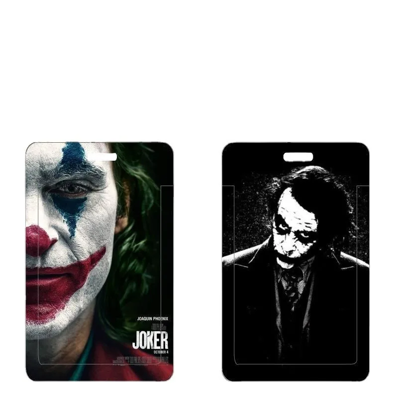 DC Comics Joker Design Student Business Card Holder Badge Credit Card Holders Bus Card Cover Case Men and Women Supplies Gifts