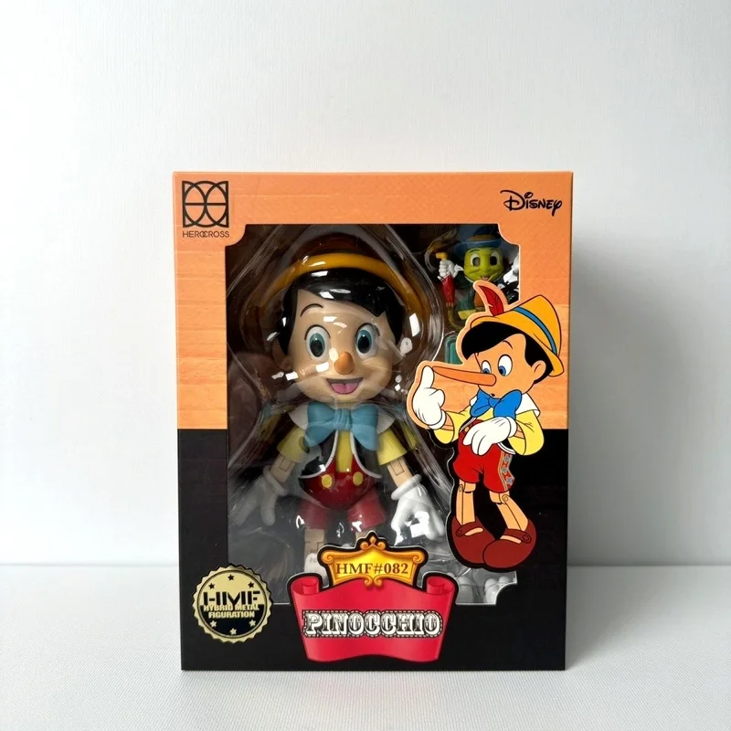 

New Original Disney Herocross Pinocchio Figure Anime Pinocchio Jiminy Cricket Action Figure Collection Model Toys Kids Gift