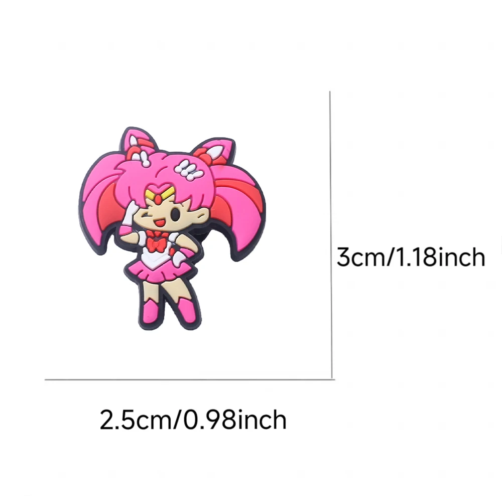 Hot sales 12-100pcs Hot Toys Cartoon Japanese Anime Series PVC shoe Accessories DIY Detachable Waterproof Creativity Cute Gifts
