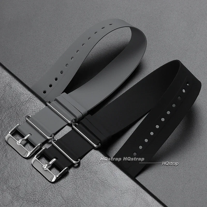 18mm 20mm 22mm One Piece Silicone Strap for Casio Soft Rubber Band for Seiko Black Grey Men Women Replace Bracelet Accessories