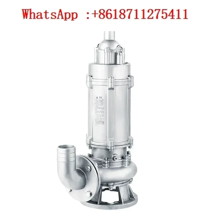 304 stainless steel sewage submersible pump, 316 anti-corrosion, acid and alkali resistant electroplating chemical pump