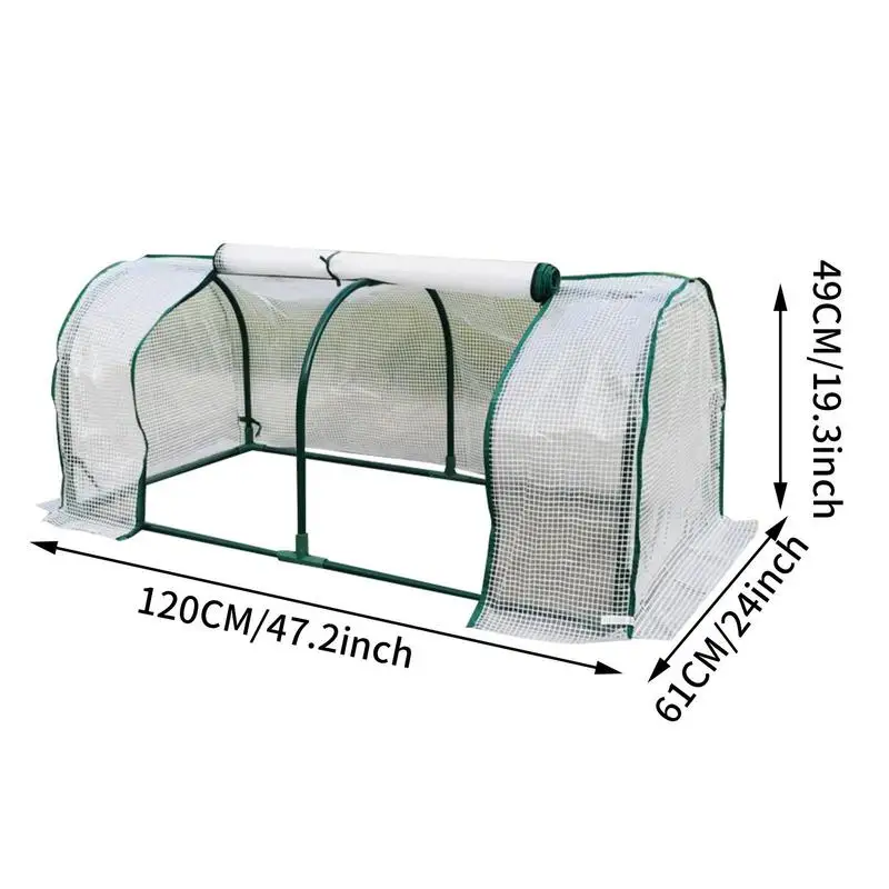 Portable Home Tunnel Greenhouse Mobile Mini Greenhouse Greenhouse Ventilated Plant Insulation Cover Without Frame