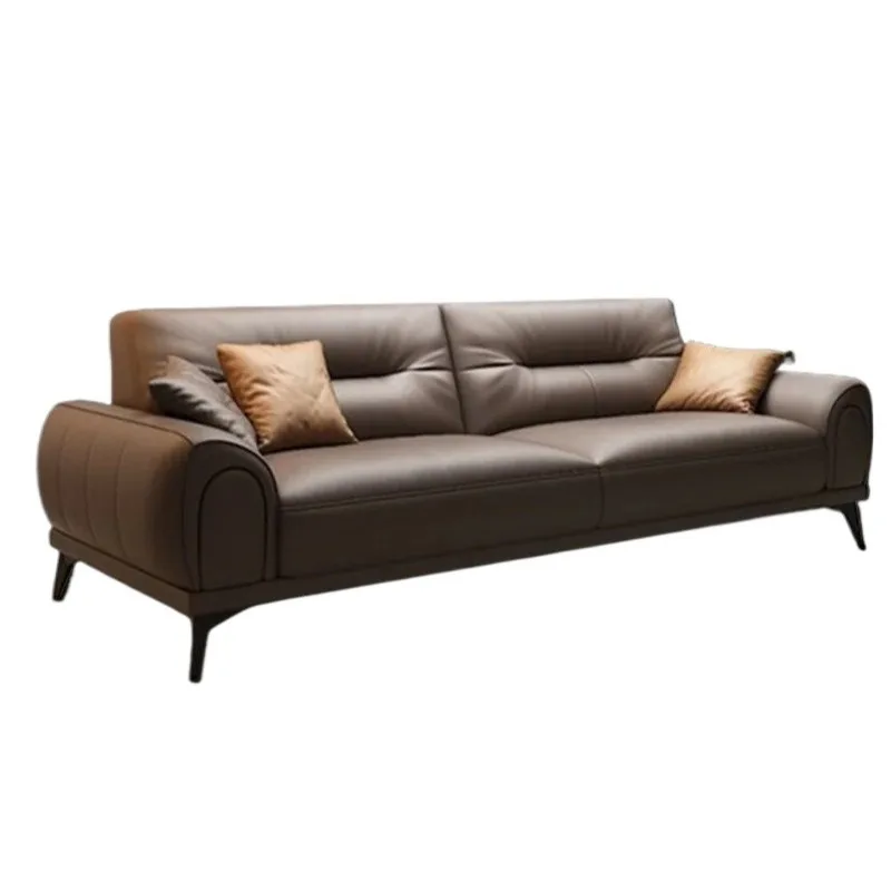 Brown Luxury Living Room Sofas Designer European Arm Loveseat Recliner Office Couch Lounge Bedroom Banken Woonkamer Furniture