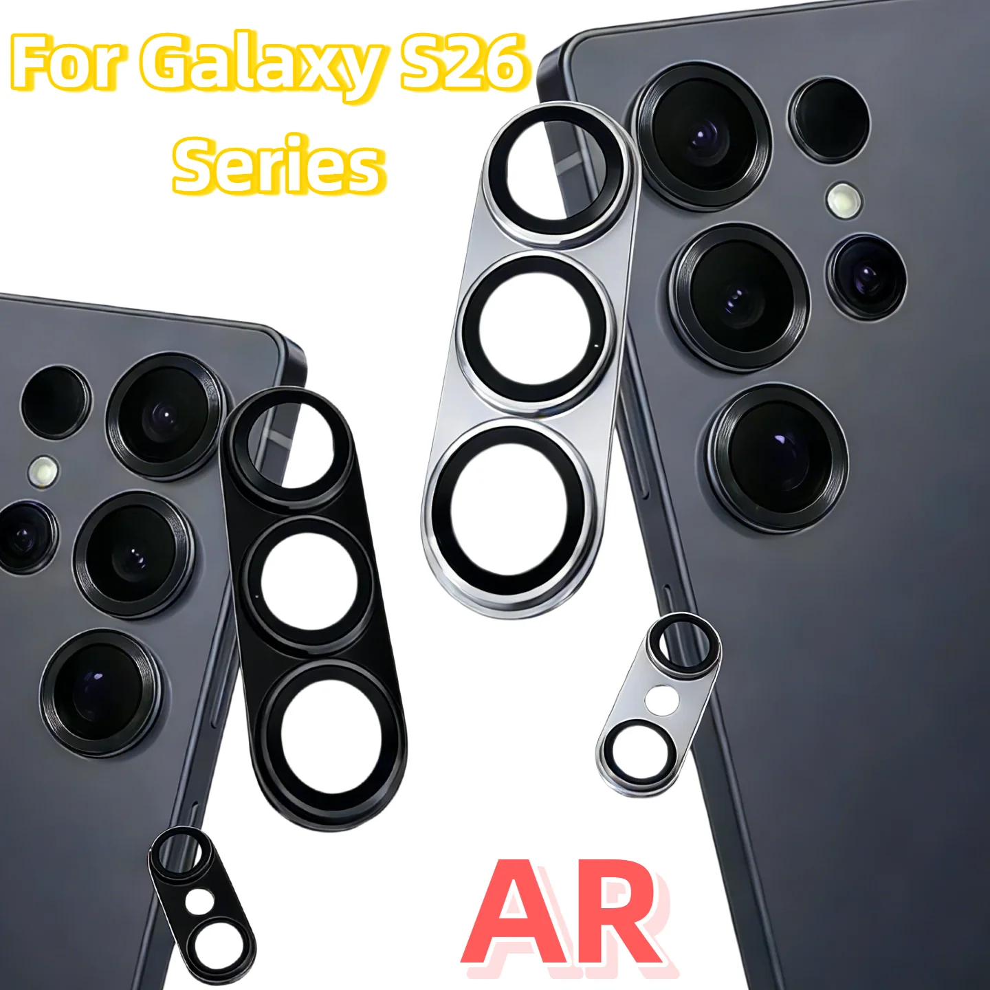 

For Galaxy S26/S26Plus/S26Ultra, Matte Armor Integrated Rear Camera Lens Protector Film With AR Coating Anti-Scratch