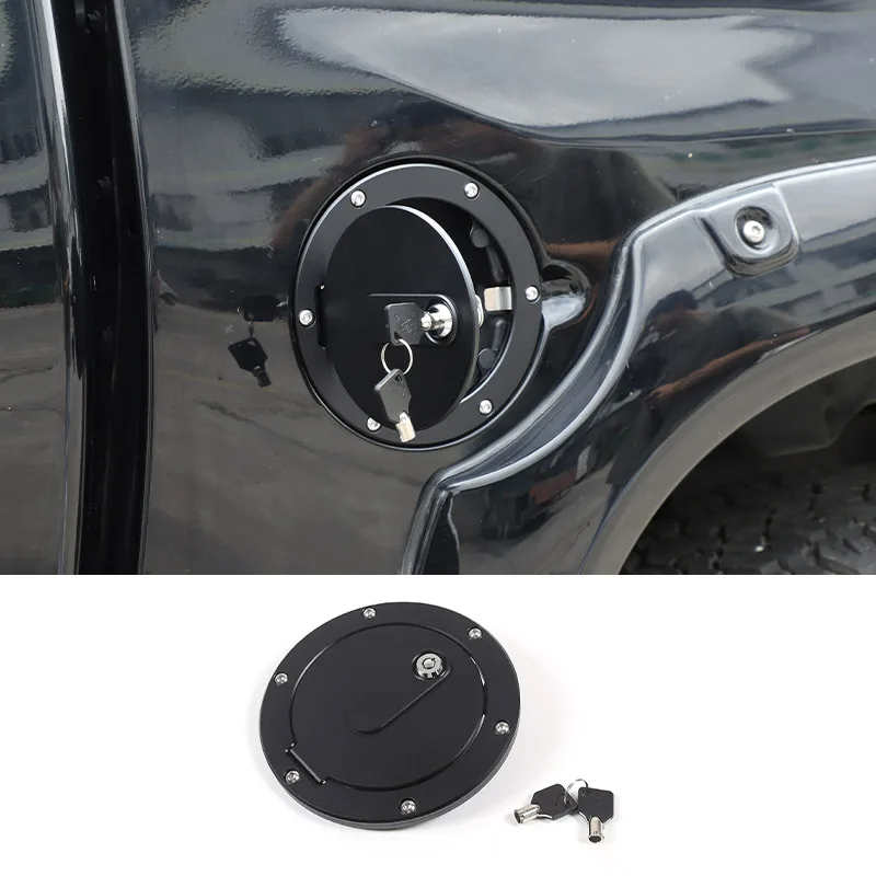 

For Toyota Tundra 2007-2021 Aluminium Alloy Car Oil Fuel Tank Cap With Key Lock Cover Stickers Car Accessories