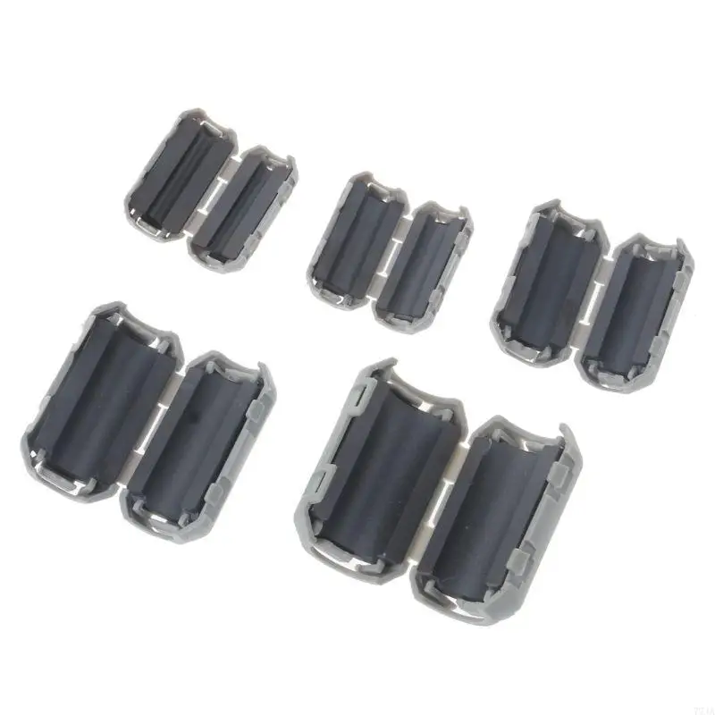 77JA Clip-on Ferrite Ring High-Frequency RFI Noise Suppressor Cable Clip