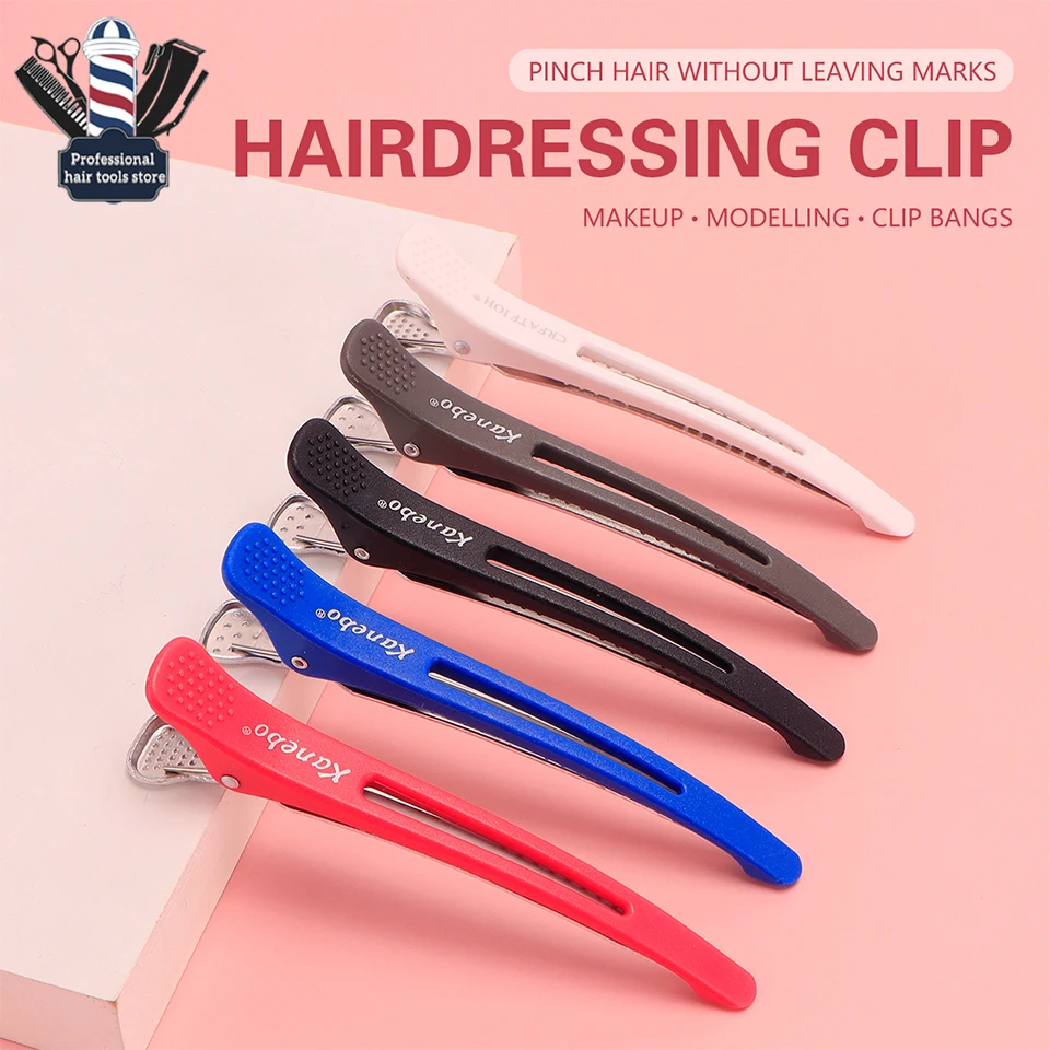 6 adet profesyonel dikişsiz Hairclip Traceless firkete makyaj klip dikişsiz tokalarım Salon Styling sabit aksesuarları