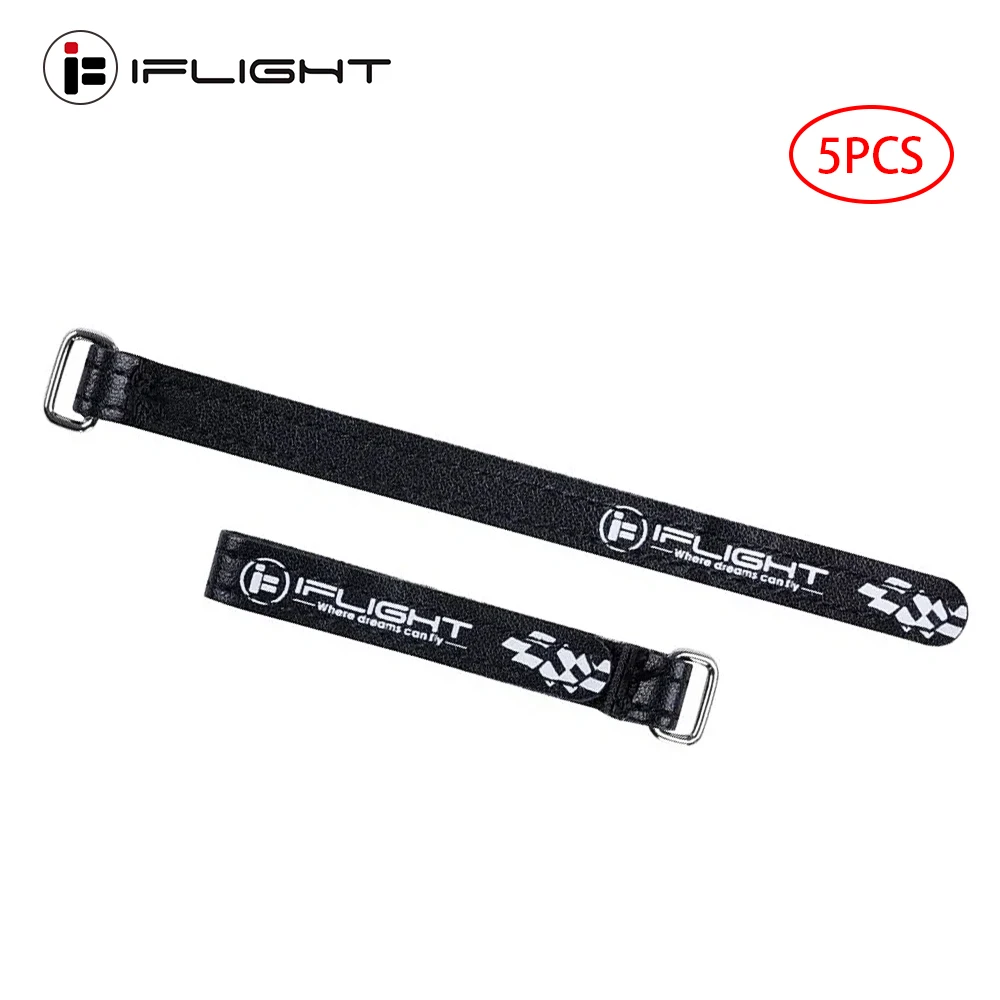 5pcs 10X100mm / 10X130mm IFlight Magic Sticker Tape Nylon Lipo Battery Strap Belt Reusable Cable Tie Wrap for FPV RC Battery