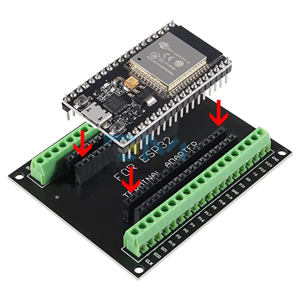 ESP32 Expansion Board Compatible with ESP32 WiFi Bluetooth Development Board NodeMCU-32S Lua 38Pin GPIO Expansion Board