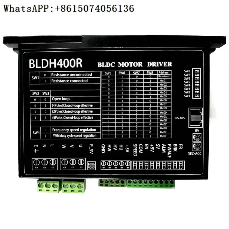

Three-phase brushless motor controller 220vac with 330W 400W brushless DC motor, bldc motor control kit for treadmill.
