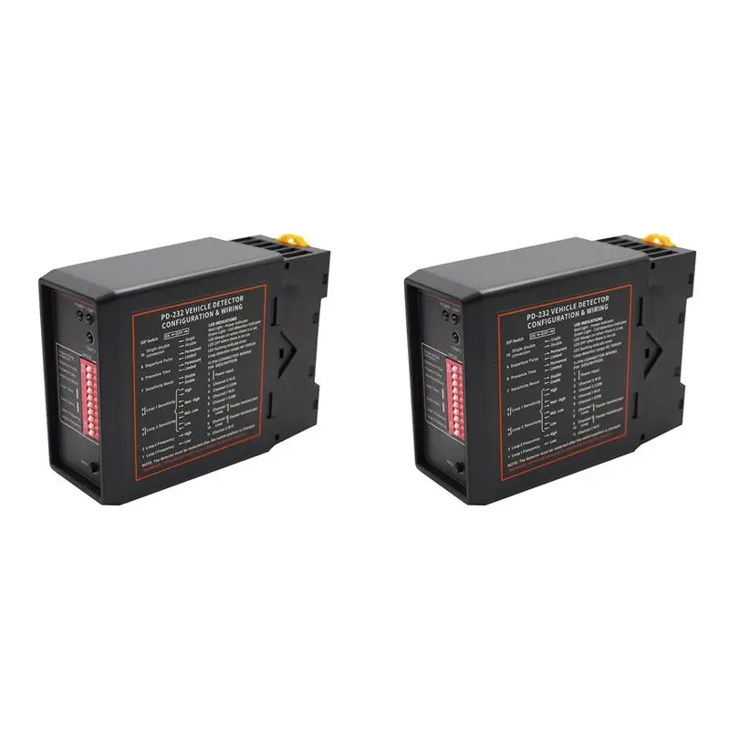 

2X Smart Parking Double Channel Vehicle Exit Loop Detector PD232 Loop Detector For Access Control System Parking System-[LUCK 9]
