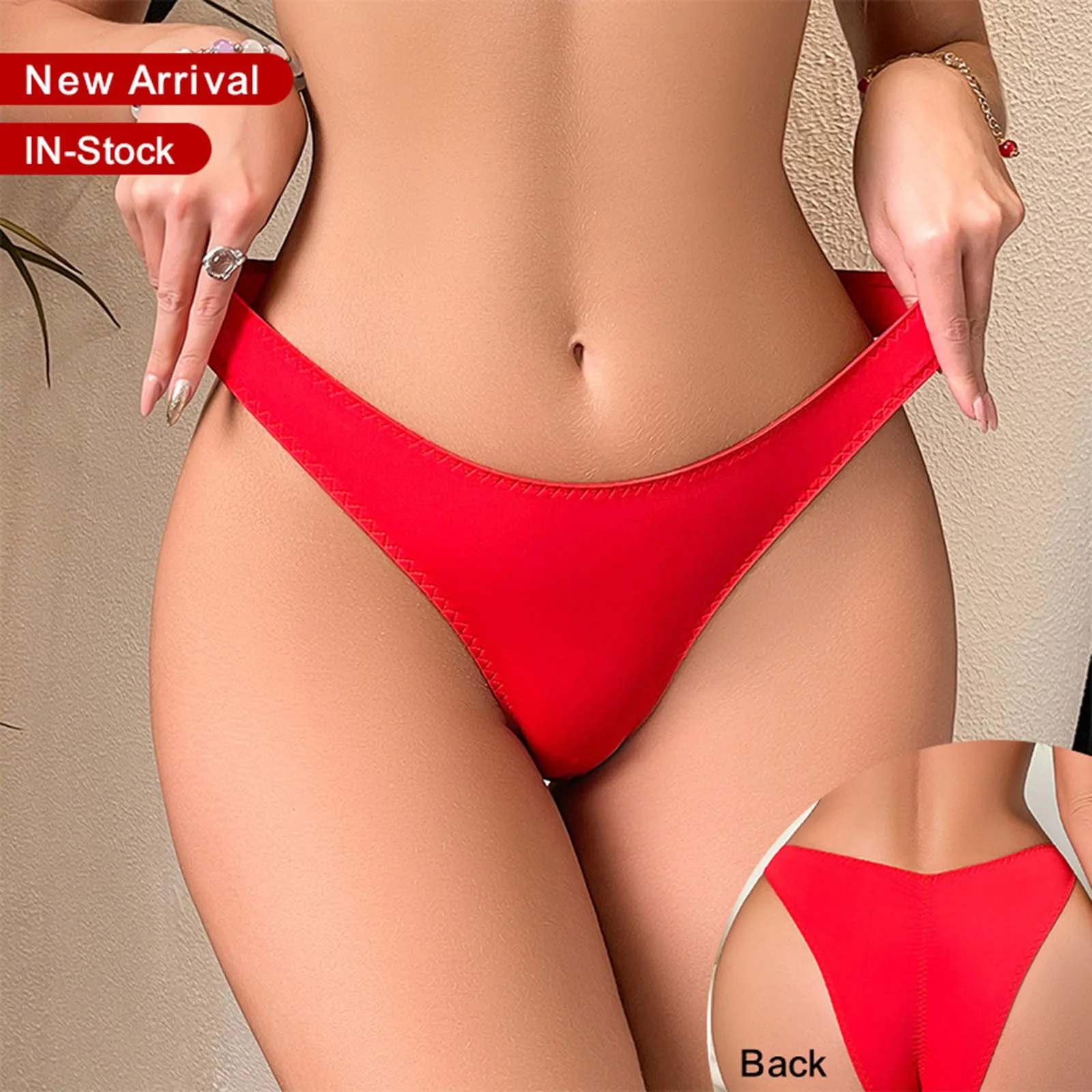 Women\'s Underwear Sexy Low Waist Briefs Solid Color Comfortable And Thin 2024 New Women\'s Thong Women\'s Bikini Panties Lingerie