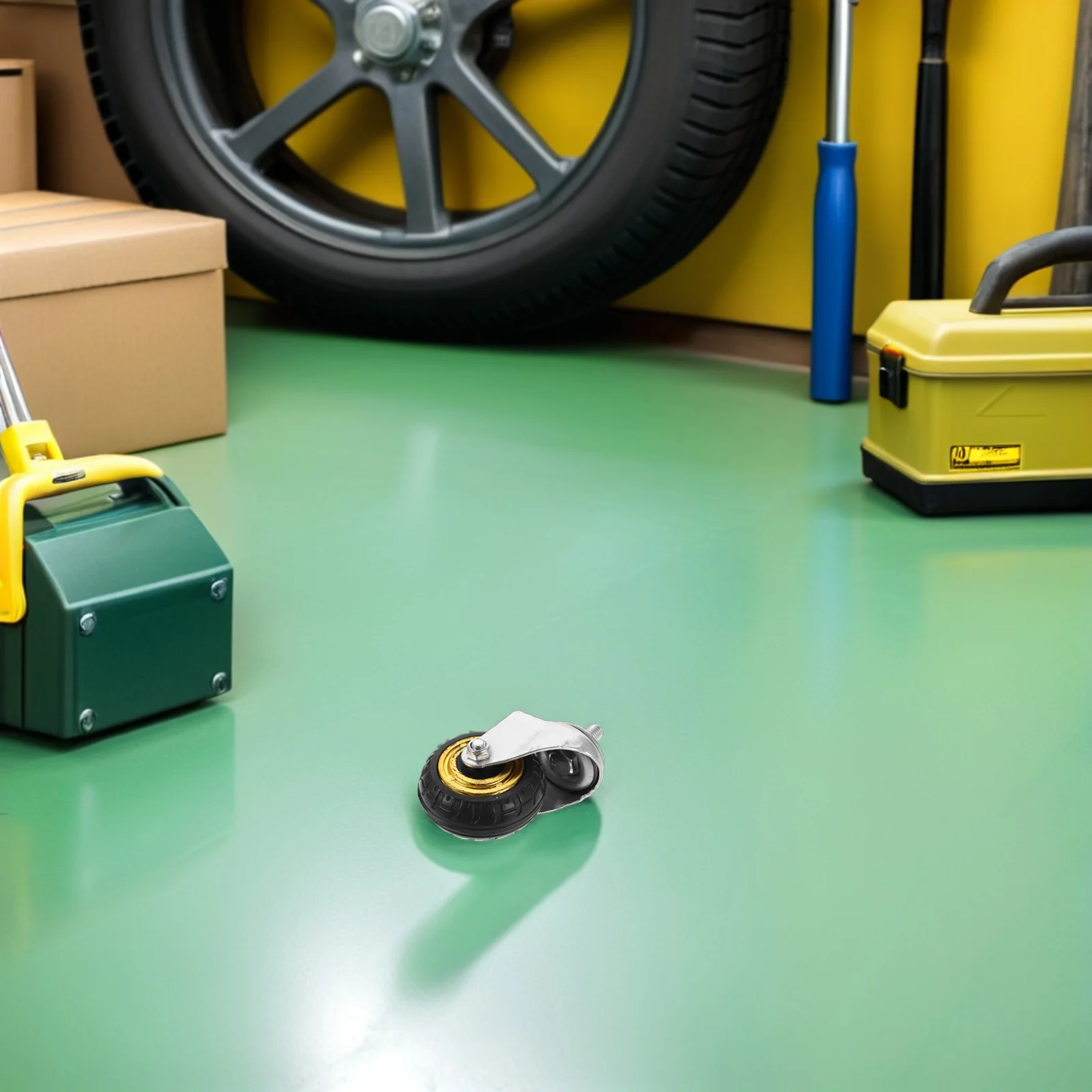 

Floor Jack Caster Supply Professional Automotive Casters Equipment Maneuvering Casters for Workshop Maintenance Noise Reduction