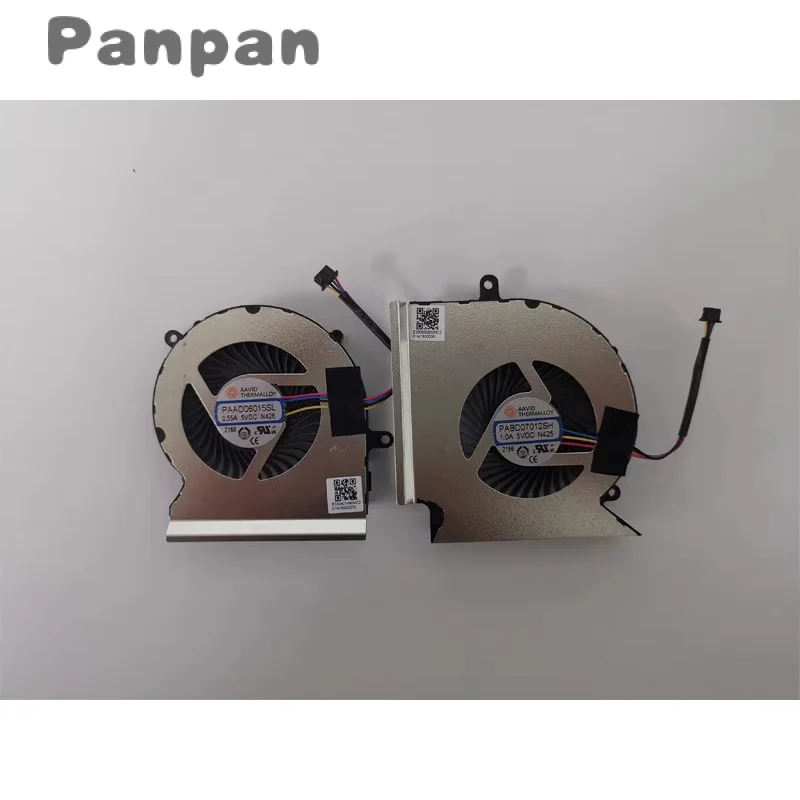 New CPU GPU Cooling fan for MSI GL65 GE65 GP65 WE65 PABD07012SH 1.0A 5VDC N425 PAAD06015SL 0.55A 5VDCs