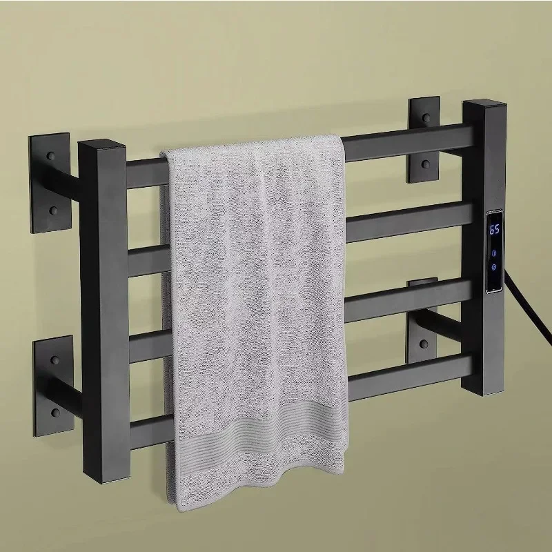 Intelligent electric towel rack, bathroom non-punching towel bar, double-layer constant temperature drying