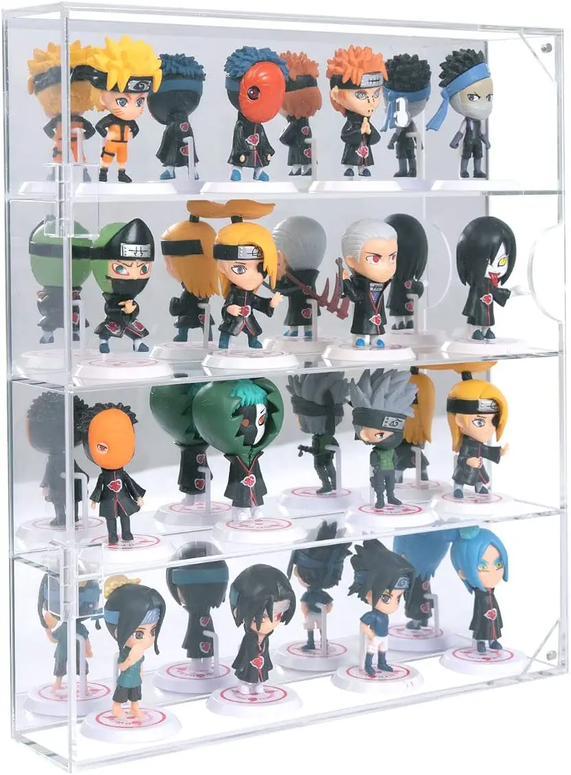 Pojemnik akrylowy z lustrzanym oparciem gablota schowek Organizer do szafki na Mini Funko Pop figurki kolekcje zabawek