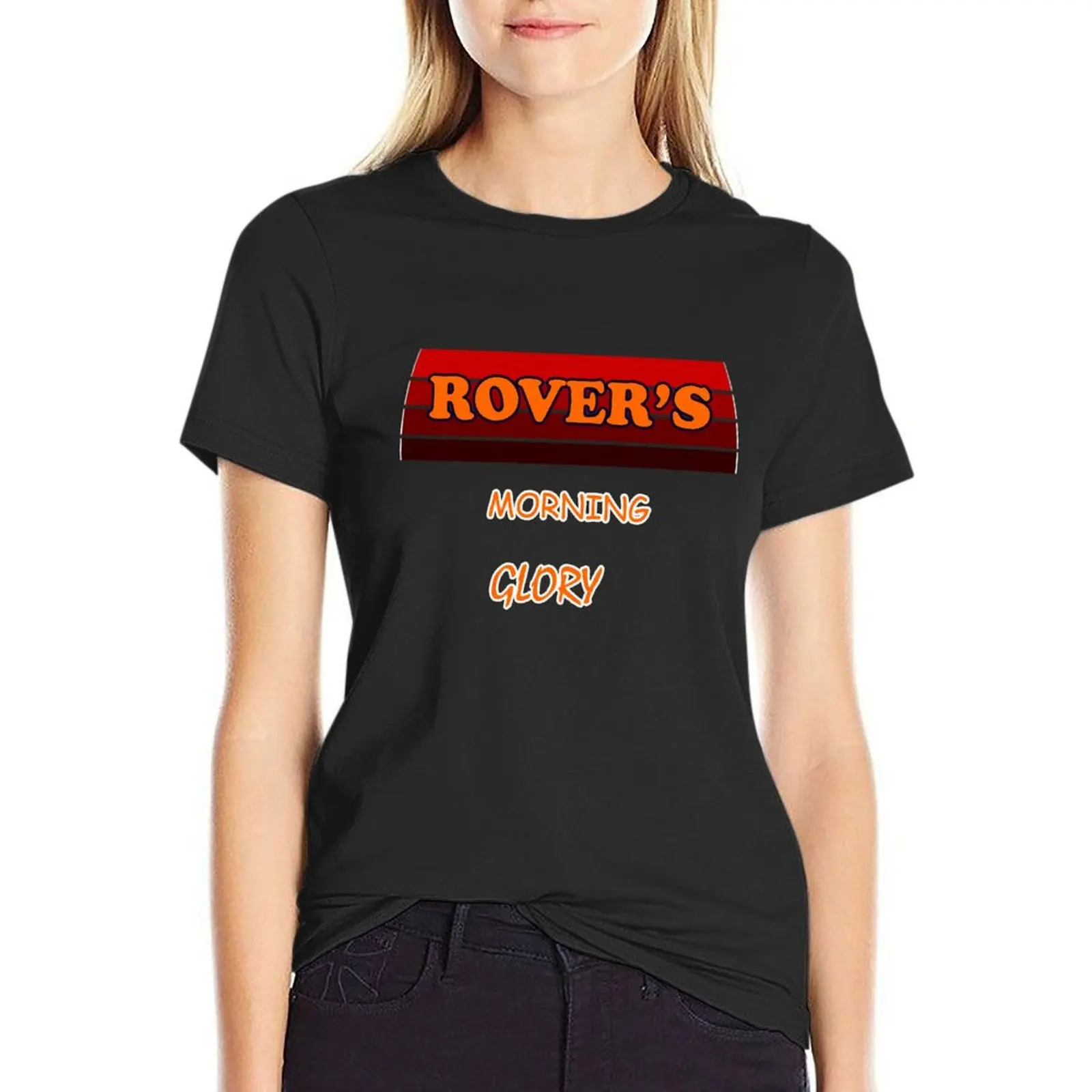 Rover's Morning Glory radio show T-Shirt female animal print Women's cotton t-shirt