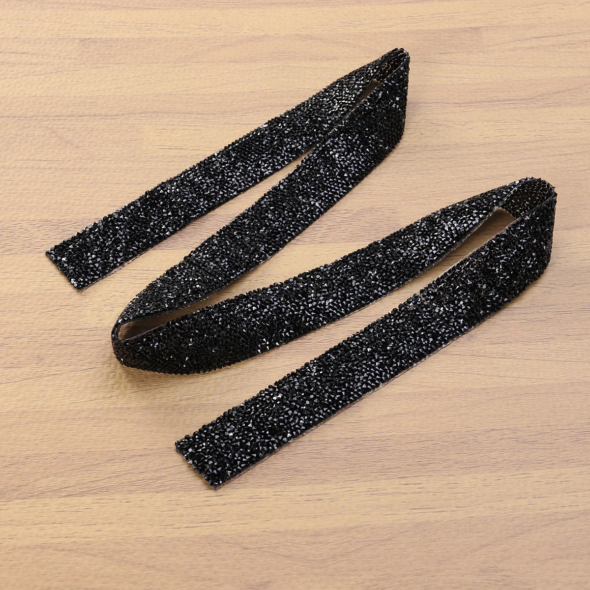 

3Cm Black Back Glue Rhinestone Mesh Patch Crystal Ribbon For Wedding Dress Belt Hot Applique Trimming Craft