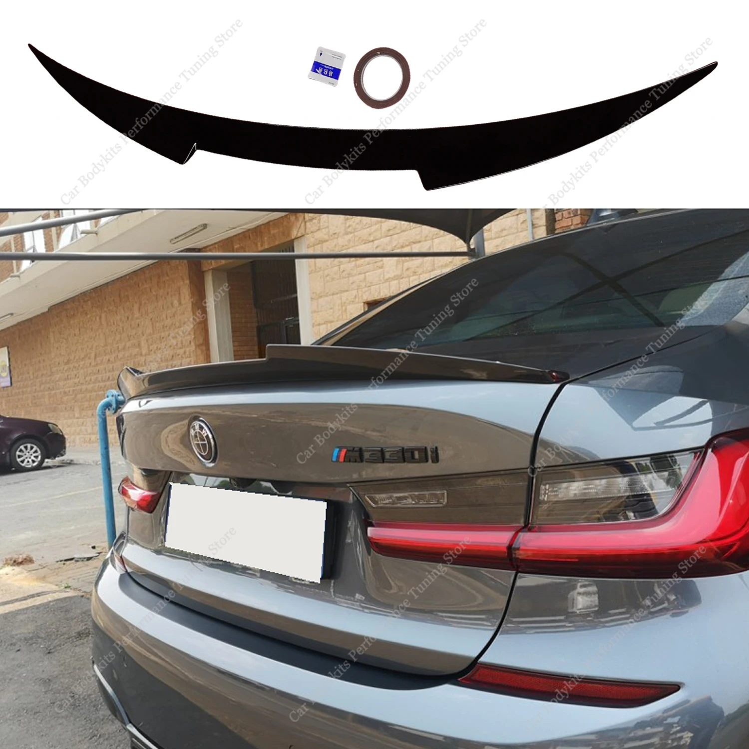 

For BMW G20 M4 Style Rear Trunk Spoiler Wings 3 Series 320i 320d 330i 330d M340i Rear Trunk Tail Wing Bodykits Tuning 2019-2023