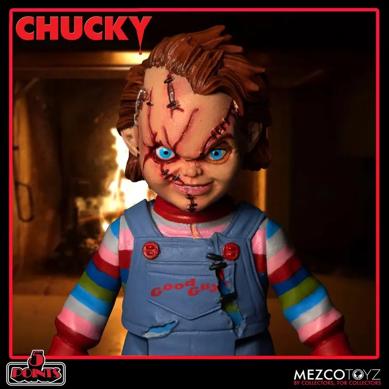

Mezco Ant 5 Points Series Chucky Deluxe Set 3.75-Inch Poseable model toy gifts