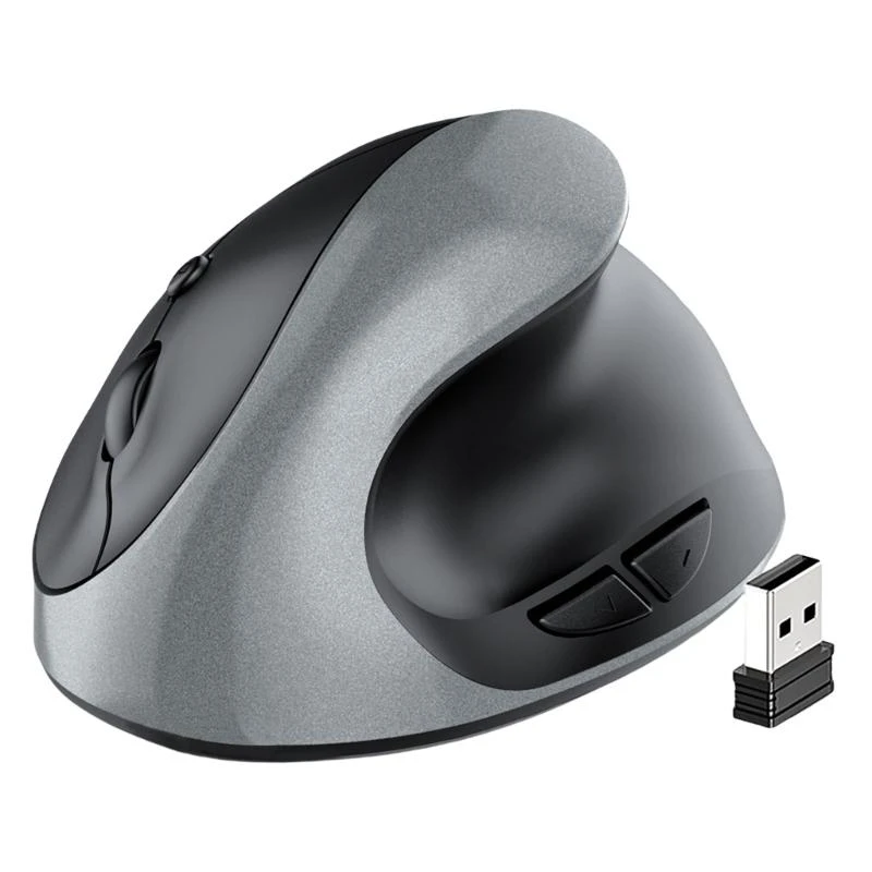Mouse verticale wireless ergonomico batteria per computer verticale con pulsante silenzioso, mouse dal design ergonomico per alleviare il polso