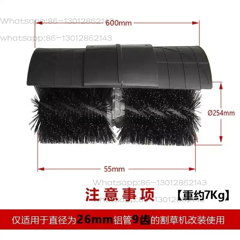Artificial lawn, grass brushing, sand filling, moss cleaning, lawn mower converted to sweeping machine