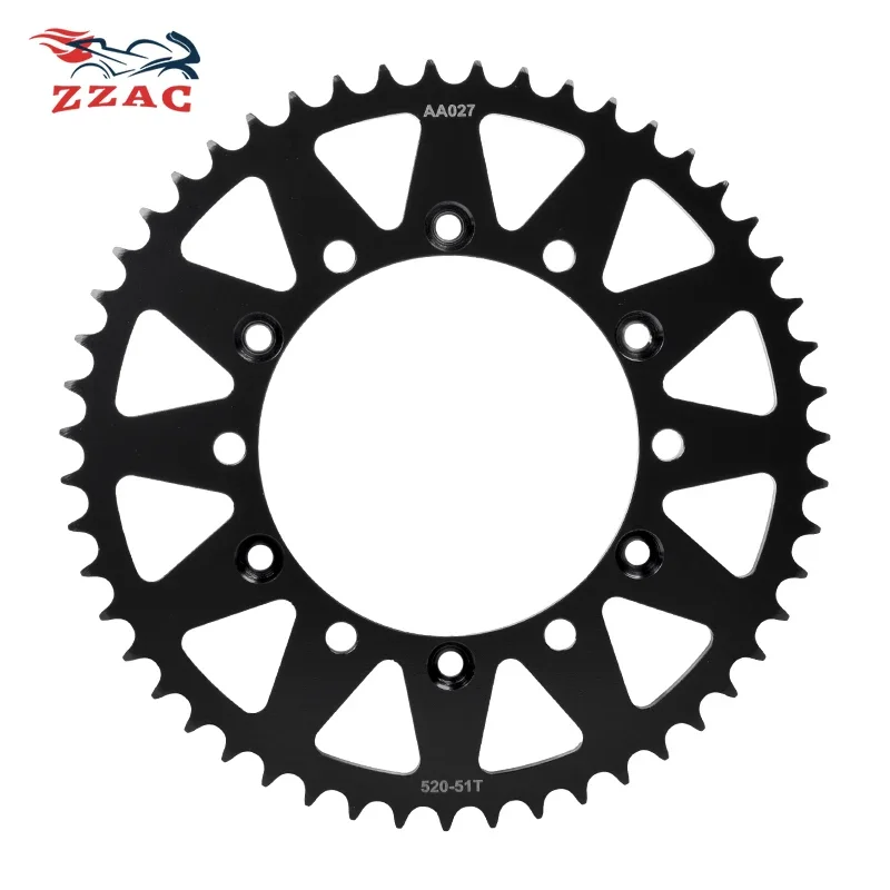 

520 51T 20CrMnTi Motorcycle Rear Sprocket Sprocket For YAMAHA WR250F 2020-2023 YZ250F 2010-2013 YZ250 FX 2015-2022 YZ450F 05-06