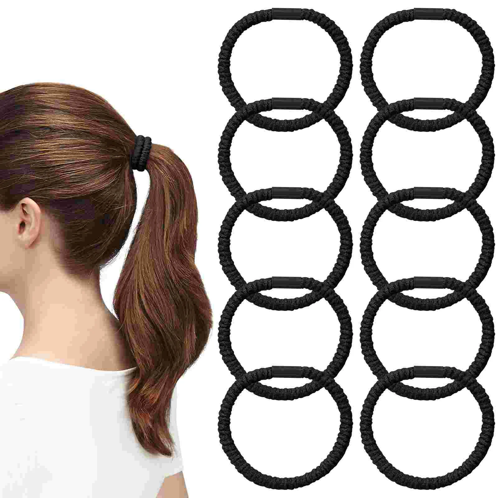10 Pcs Hair Band Set Elastic Scrunchies Accessories for Women Extensions Clear Elastics Girls Ties Miss