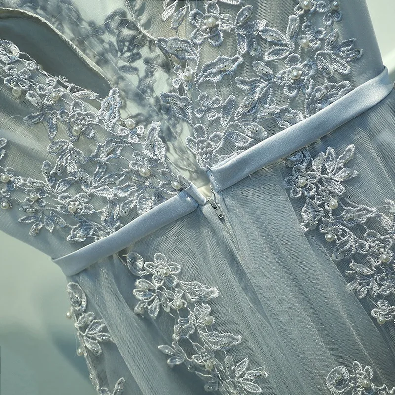 N1169 Abito da sera per banchetti per donna Elegante ospite di festa Abiti da damigella d'onore Dolce memoria Abito lungo fino al pavimento Abito formale in tulle