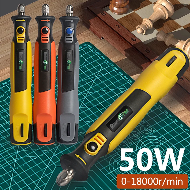 50W USB Cordless Rotary Tool Kit Woodworking Engraving Pen DIY For Jewelry Metal Glass Mini Wireless Drill 0-18000rpm