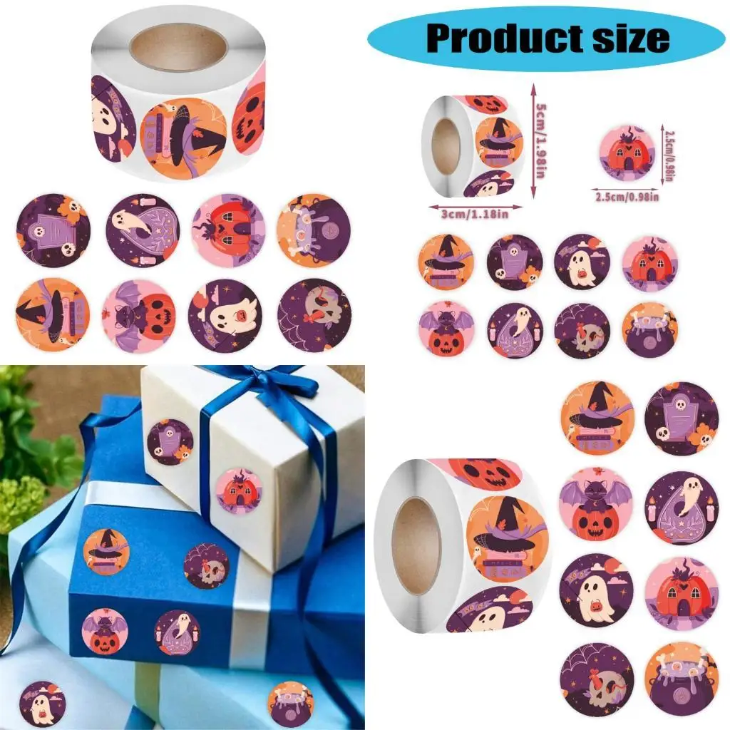 500 PCs Sticker Sticker Recompensa Adesivo Decorativo Adesivo abóboras D2RC