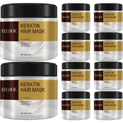 100g máscara de cabelo de colágeno queratina tratamento de cabelo reparação profunda óleo de argan essência de colágeno condicionador de queratina para cabelos secos e danificados