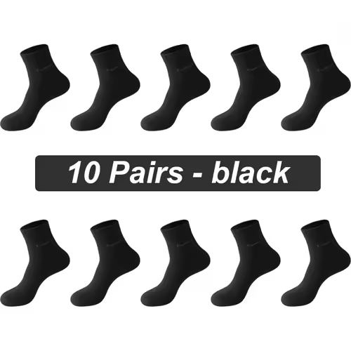10Pairs Bamboo Fiber Socks Men Casual Business Anti-Bacterial Comfortable Breatheable High Quality Sock Male Plus Size EU38-46 - Image 11