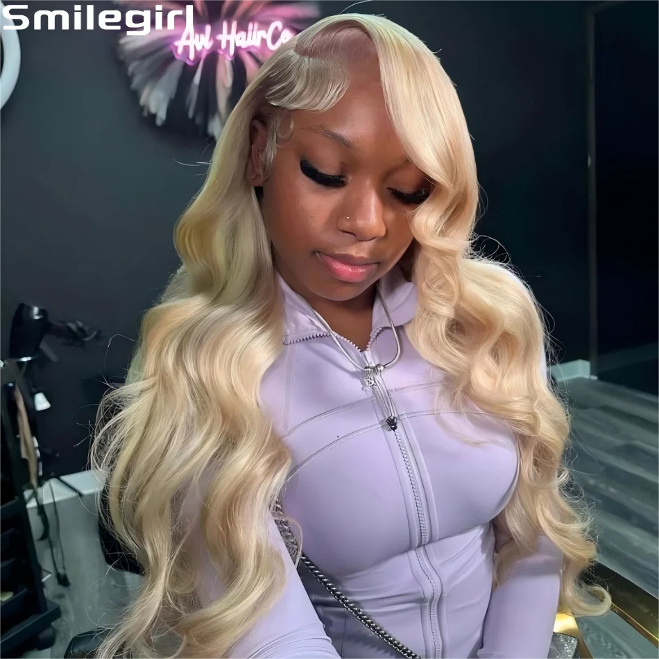 

Блондинка 613 Hd Парик фронтальной части шнурка 13X6 Объемная волна Парики из натуральных волос 100% Цветной 40-дюймовый бразильский парик фронта шнурка для женщин Плотность 250