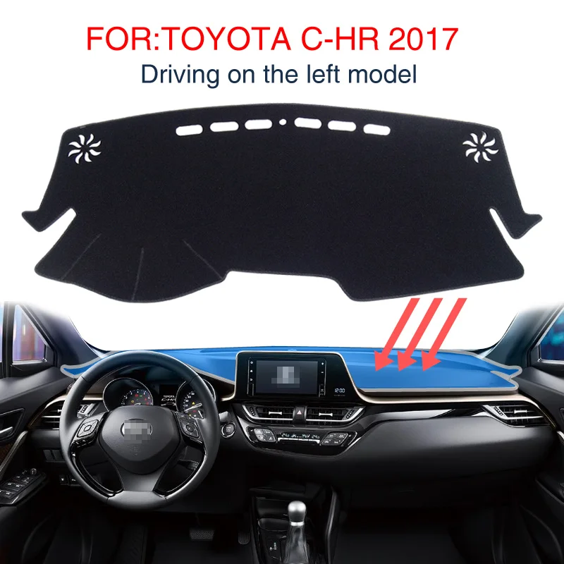 

Car Dashboard Mat for Toyota C-HR CHR C HR 2016-2013 Sunshade Protective Carpet Dash Mat Dashmat