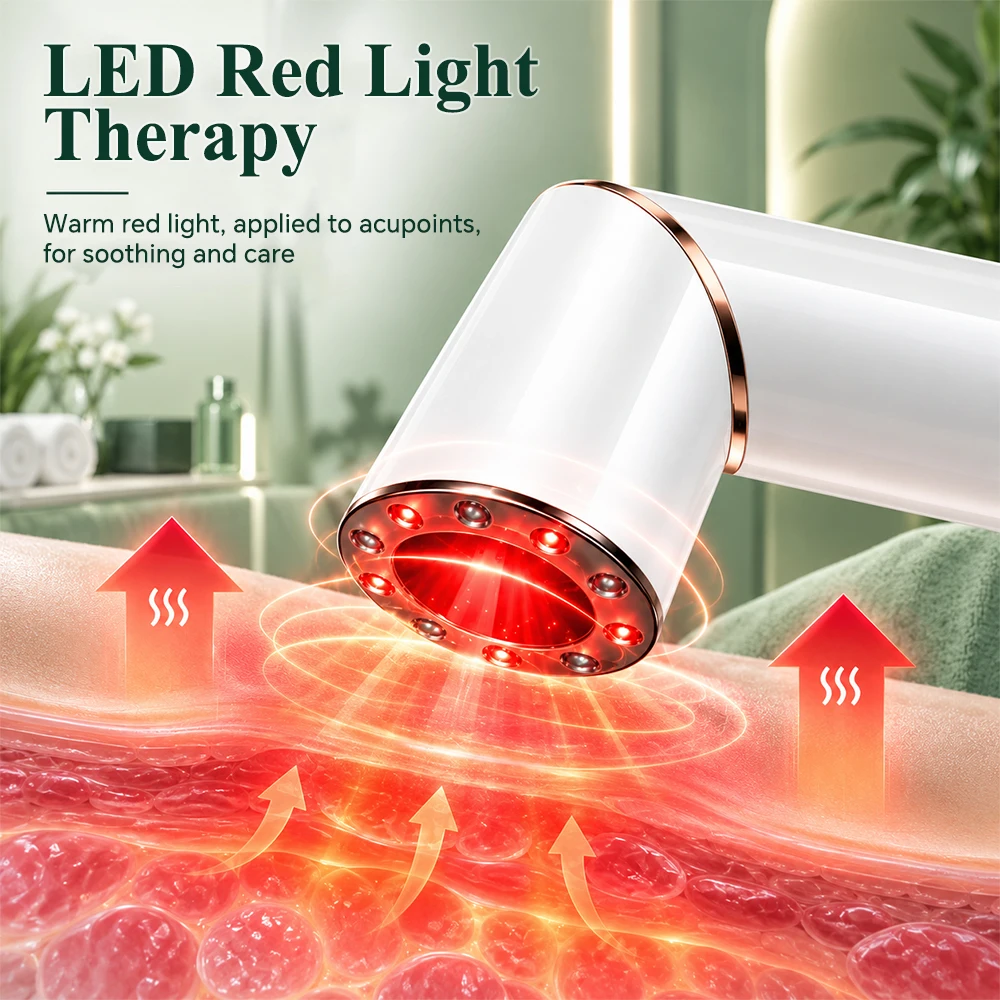 Rechargeable Electric Vacuum Cupping Set 9-Level Suction Skin Scraping Guasha Massage Tool for Household Use Cupping Massager