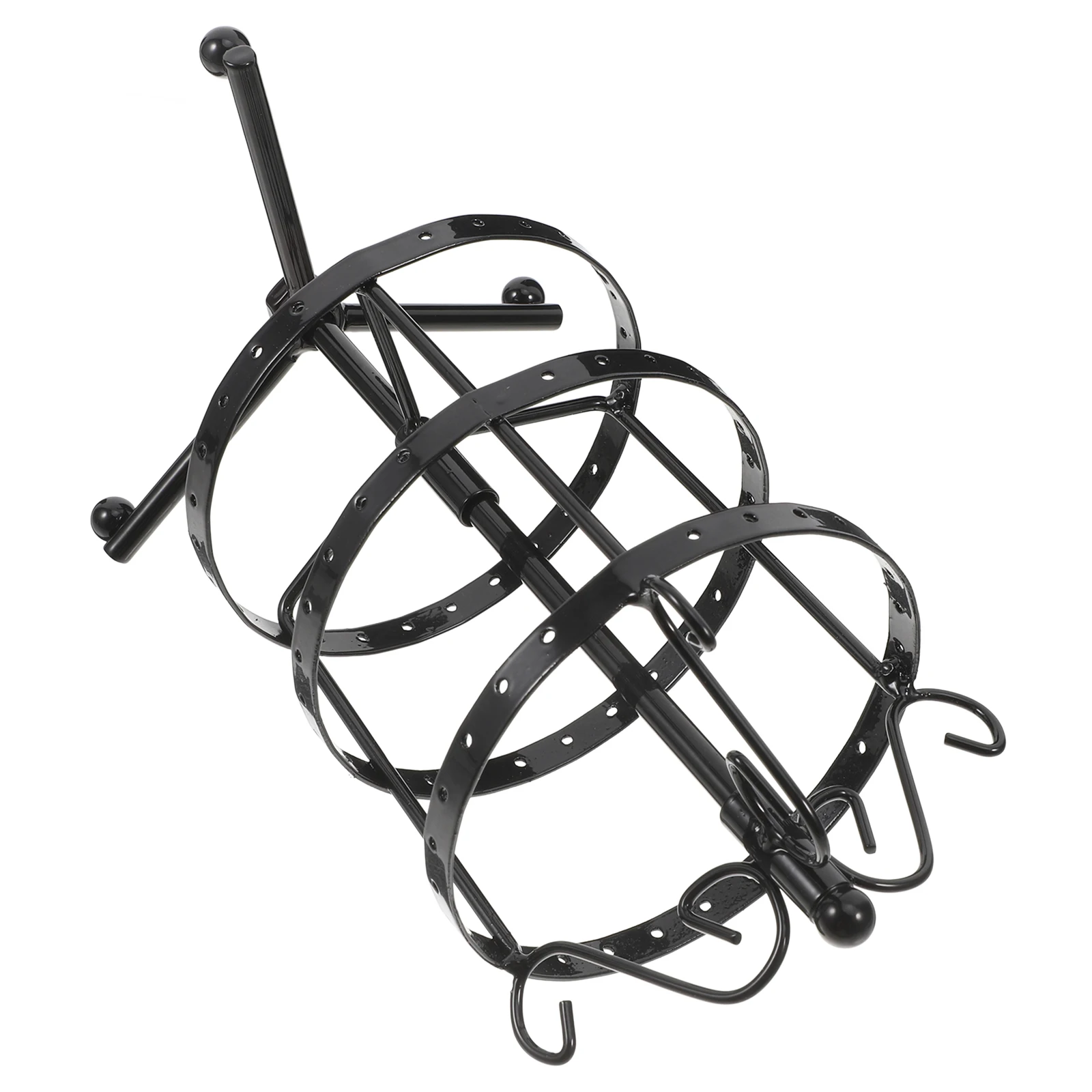 

3 Layer Rotating Holder Metal Jewelry Rack Storage Tower Adjustable Earring Tree Stand For Women Earring Display Stand