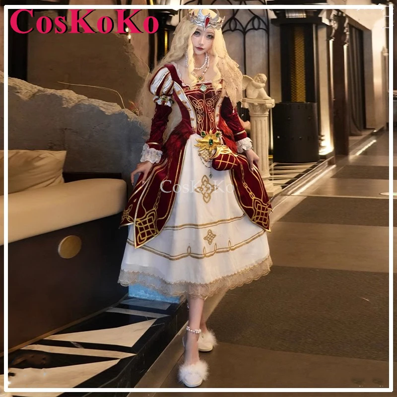 

CosKoKo Ada Mesmer/Psychologist Cosplay Costume Game Identity V Holy Asmo Sweet Elegant Dress Halloween Party Role Play Clothing