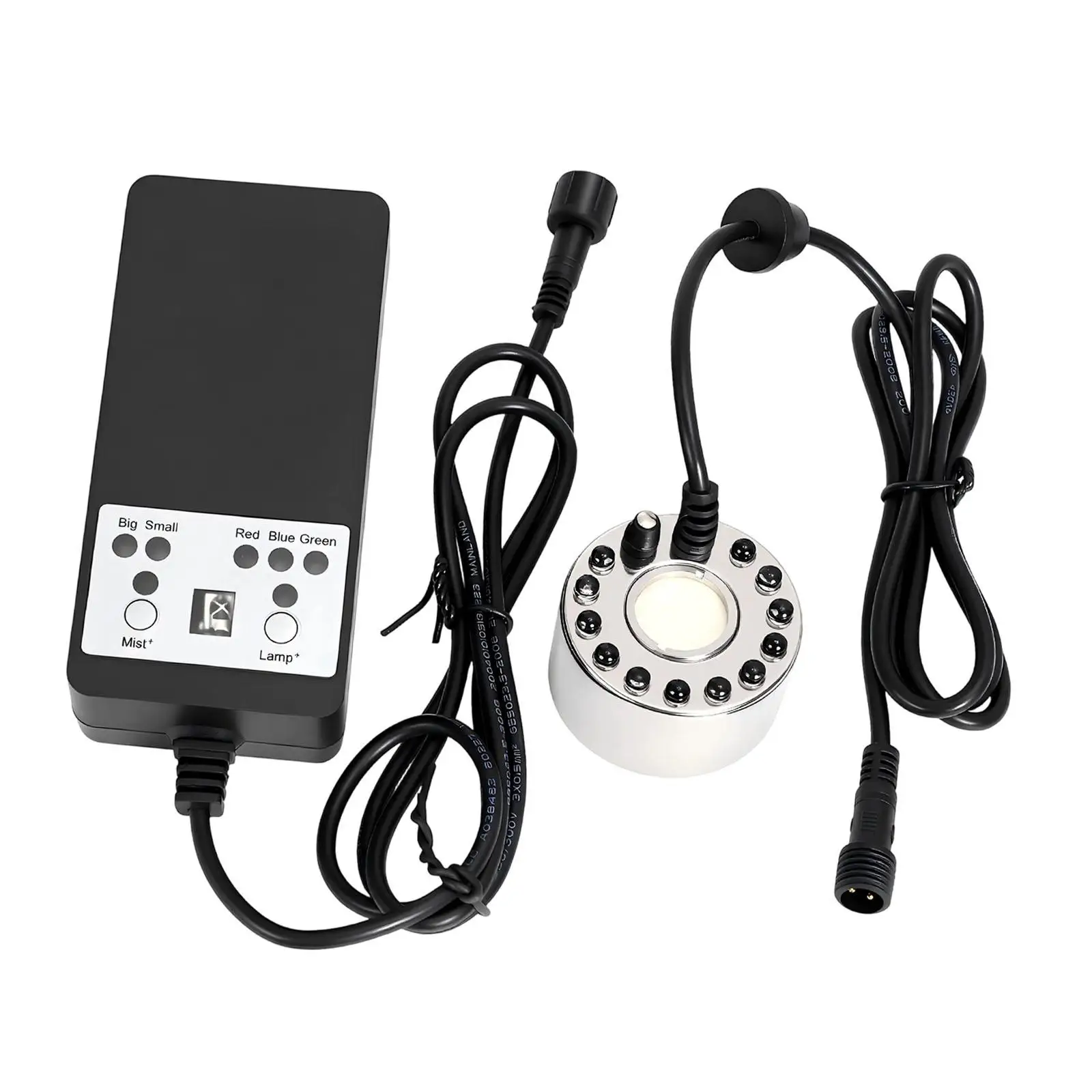 High Volume Mist Fogger Machine Stainless Steel Color Changing LED Lights for Outdoor Indoor Fountain