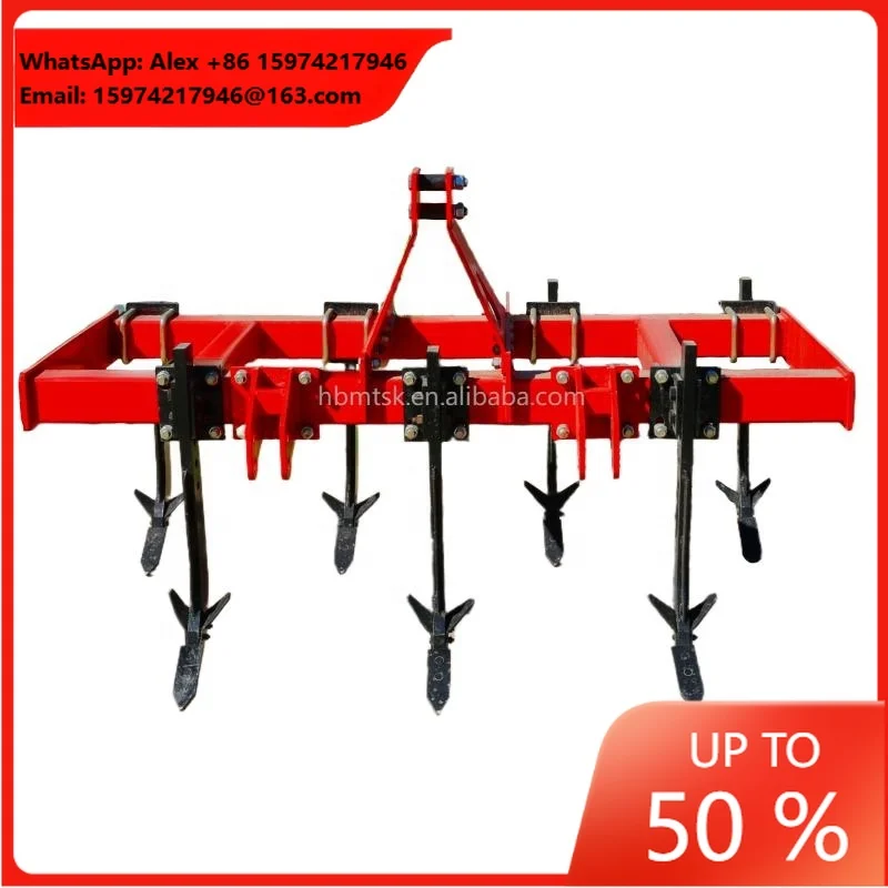 Soil Subsoiler High-strength Alloy Subsoil Hooks Farm Equipment Tractor Implements Deep Ripper Plough Motor 50-120HP
